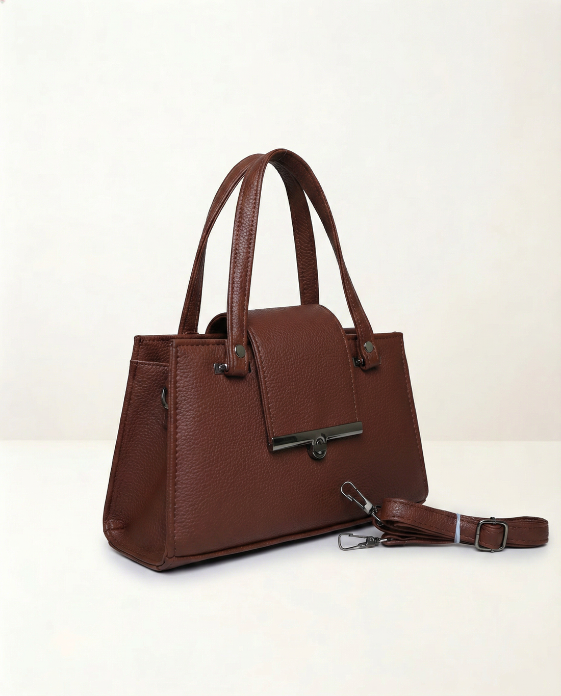 Apex Structured Lock Handbag