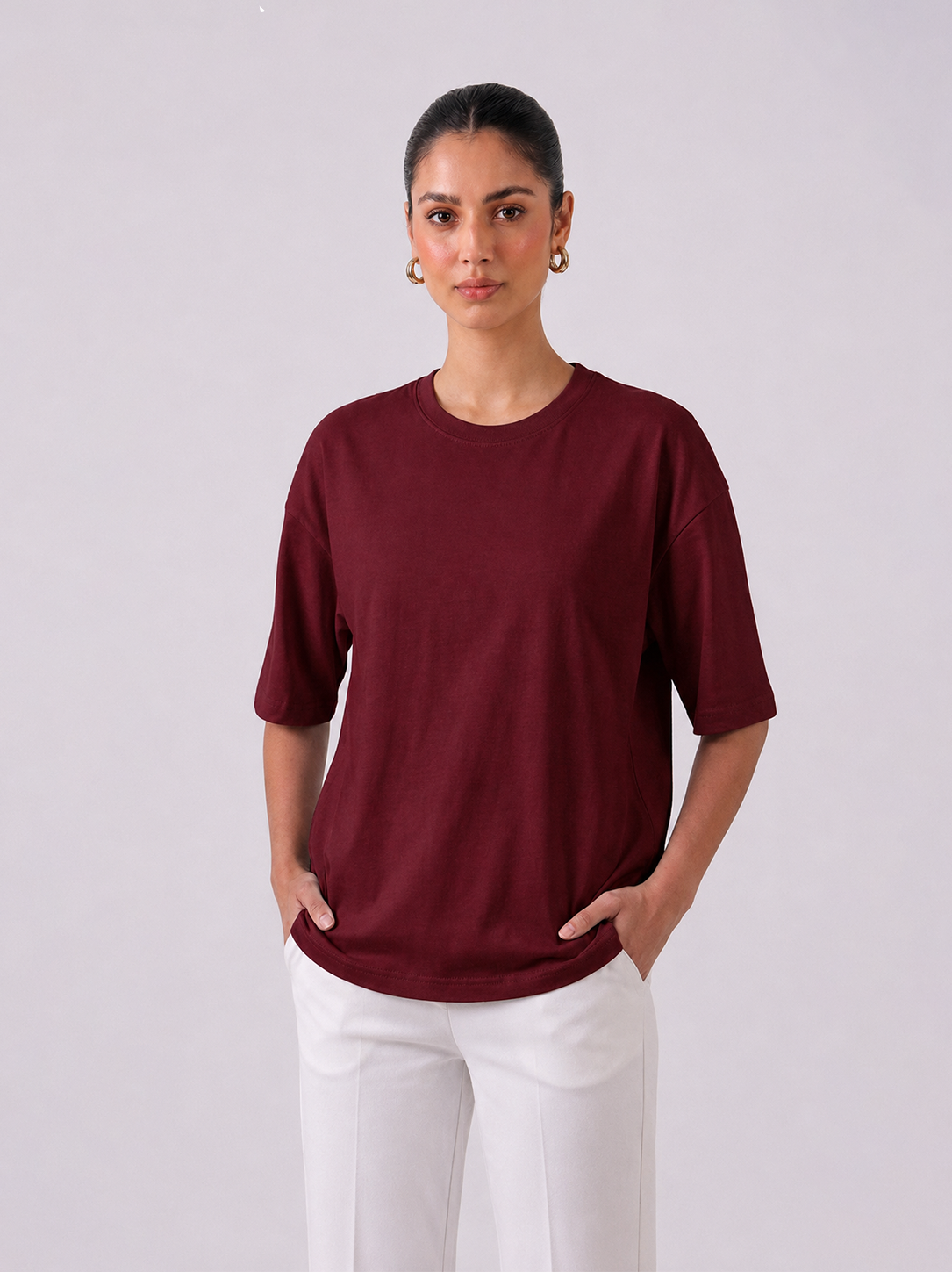 Ivory Essentials Oversized Tee