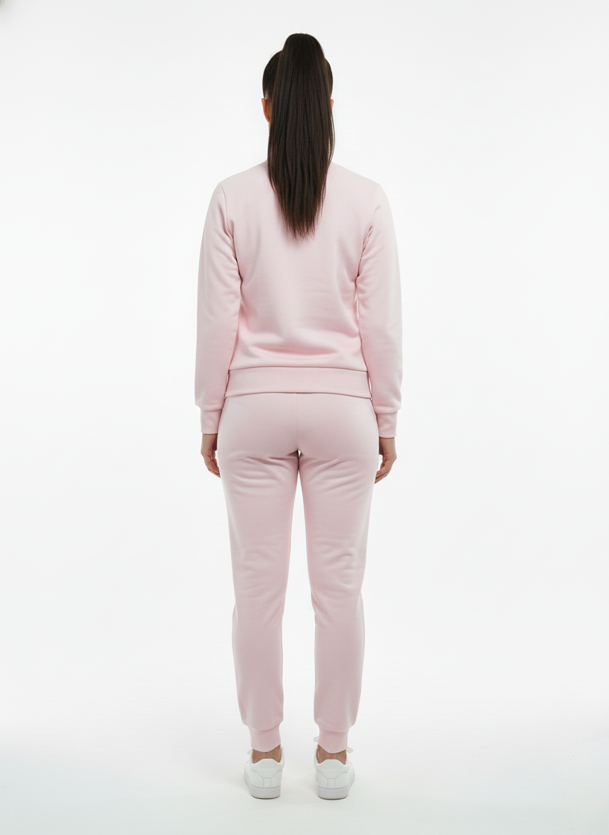 Premium Interlock Tracksuit – Blush Pink