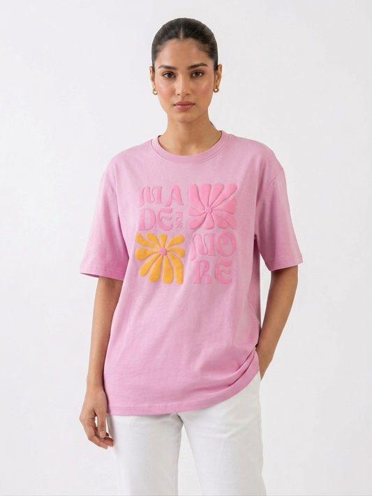 Floral Graphic Cotton T-Shirt